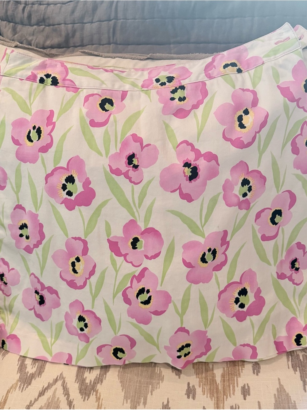 Golf!   Floral Pink Tulip Print Golf Skort